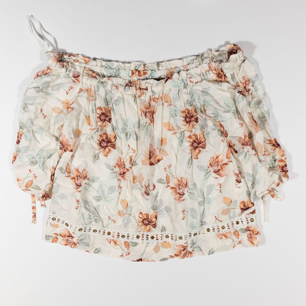 Minkpink Innocence Off The Shoulder Floral Top